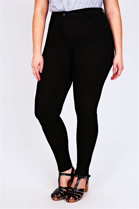 black super stretch skinny jeans  size