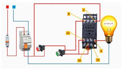 pin relay base wiring diagram  pin relay connection diagram youtube