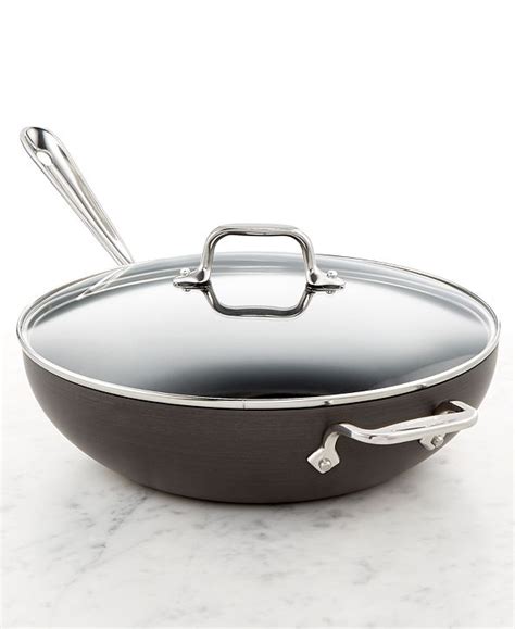 all clad hard anodized 12 chefs pan with lid and reviews cookware