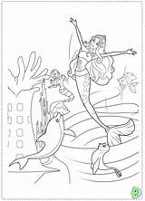 Dinokids Tale Mermaid sketch template