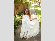 Ivory Flower Girl Dress, Lace Flower Girl Dress, Rustic Lace Dress