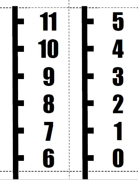 blank vertical number lines printable