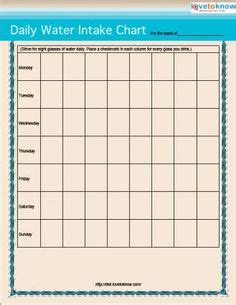 water tracking charts water intake chart printable daily water