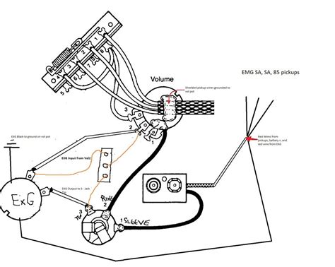 wiring diagram  emg active pickups