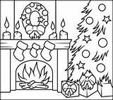 Coloring Christmas Fireplace Pages Color Number Printable Online Numbers Kids Printables Coloritbynumbers Tree Sheets Colour Adult Print Colouring Santa Stocking sketch template