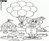 Coloring Pages Clown Balloons Clowns Circus Printable Color Choose Board sketch template