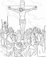 Coloring Pages Jesus Cross Kids Friday Good Visit sketch template