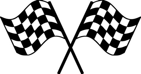 crossed racing flags checkered race  svg file  members svg