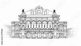 Staatsoper Wiener Oper Blueprint österreich Grafiken Skizze Handdrawn sketch template