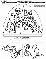 Spy Kids Coloring Dome Designer Light Crayola Pages sketch template