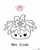 Num Noms Coloring Pages Icing Mrs Printable Series Cute Kids Print sketch template