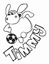 Timmy Coloring Time Striker Football Team sketch template