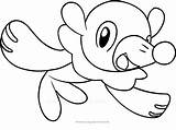 Coloring Popplio Pages Litten Nose Pokemon Swimming Printable Color Promising Getdrawings Getcolorings Categories sketch template