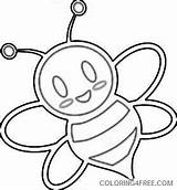 Bee Coloring Buzzing Coloring4free Related Posts sketch template
