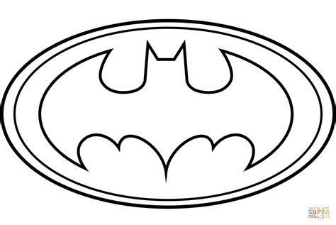 batman logo coloring page  printable coloring pages