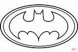 Coloring Batman Logo Pages Printable Supercoloring sketch template