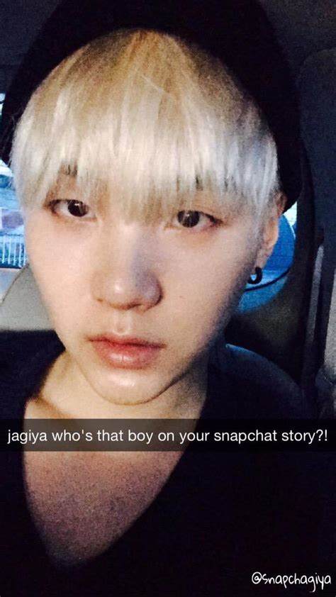 New Snap From On Twitter Suga [ Bts] When You Upload A Snapchat