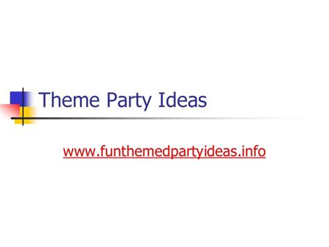 theme party ideas