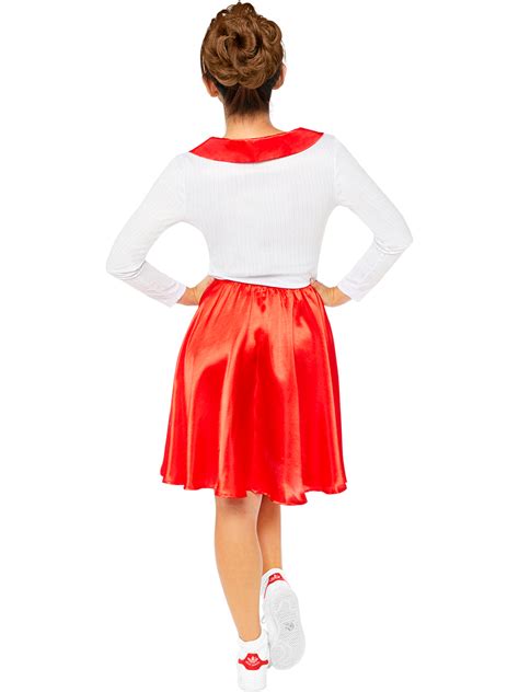 Adults Rydell High Cheerleader Sandy Fancy Dress 1950s Grease Costume