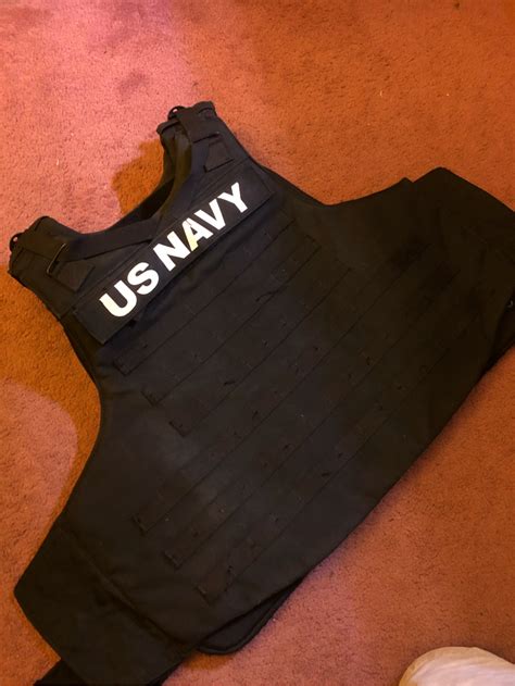 Sold Us Navy Security Forces Plate Carrier Real Kevlar Hopup Airsoft