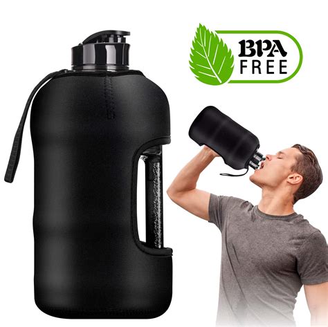buy kaptron gym water bottle  case   gallon water bottle  insulated sleeve