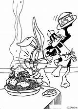 Bugs Bunny Coloring Daffy Duck Pages Spaghetti Printable Books Para Book Ausmalbilder Kids Colorear Dibujos Coloriage Cartoons Colorare Info Disney sketch template