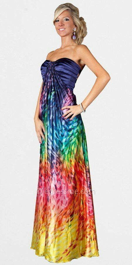 rainbow prom dresses alignment bright rainbow print promflirty rainbow prom dress