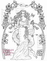 Etsy Coloring Adult Pages Bloom Fairy sketch template