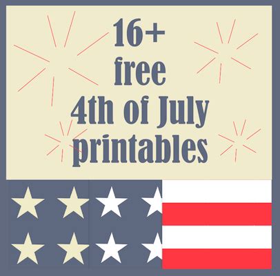 july printables patriotic party printables