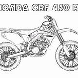 Crf Honda Motorcross Mewarnai Kros Coloringpagesfortoddlers sketch template