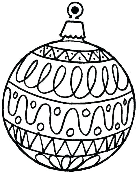 christmas ornaments coloring pages printable  getdrawings