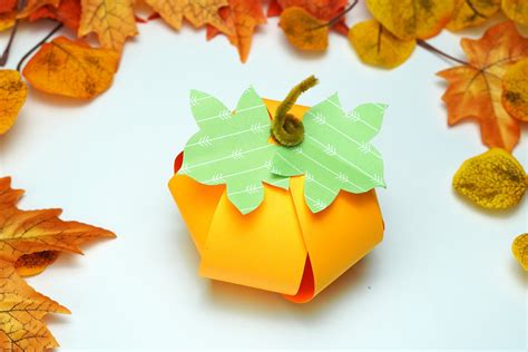 easy diy  paper pumpkin craft  kids simple mom project