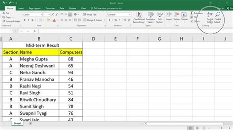 excel tips  quickly sort data alphabetically  numerically