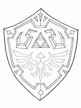 Shield Zelda Hylian Template Drawing Deviantart Legend Link Coloring Sword Master Ausmalen Tattoo Logo Bilder Visit Tattoos Weapons Medieval Diy sketch template
