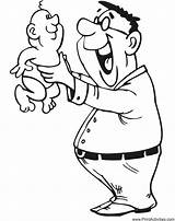 Coloring Father Pages Baby Dad Clipart Fathers Holding Gif Cliparts Book Comic Template Index Happy Library Favorites Add sketch template