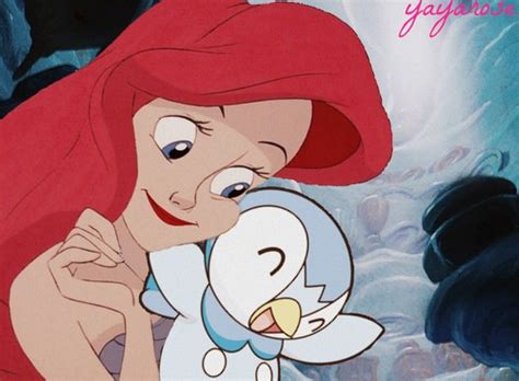 disney crossover images ariel and piplup hd wallpaper and