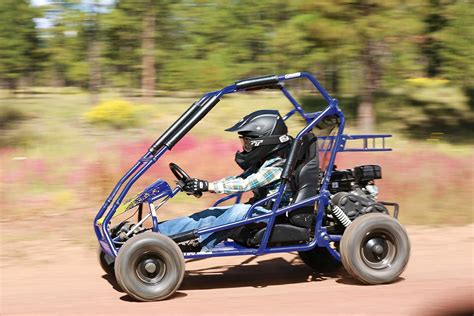 buy coleman powersports  road  kart gas powered cchp blue kt bl