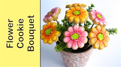 cookie bouquet gerbera flower cookies