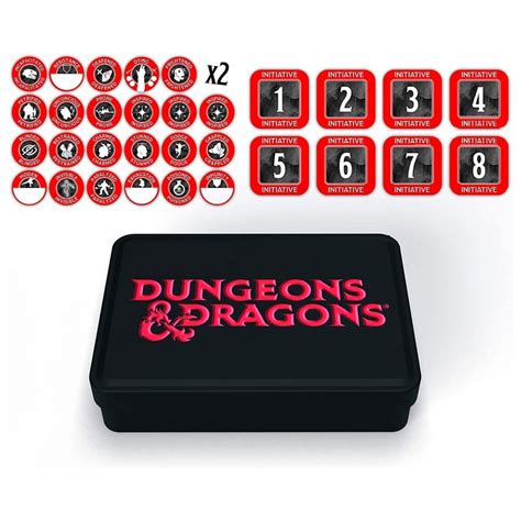 dungeons dragons token set dungeon master shuffle  cut games