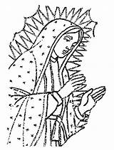 Guadalupe Virgen Colorear Imagui Catolicas Oraciones Compartir sketch template