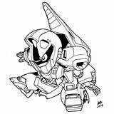 Gundam Sd Lineart Version sketch template