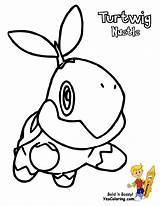 Pokemon Turtwig Coloring Pages Bubakids Thousands Concerning Line Cartoon sketch template