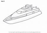 Yacht Draw Drawing Step Boats Drawings Ships Paintingvalley Drawingtutorials101 sketch template