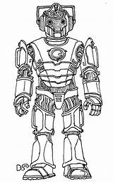 Cybermen Cyberman sketch template