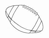 Americano Balon Bola Futebol Colorir Pallone Acolore Imprimir sketch template