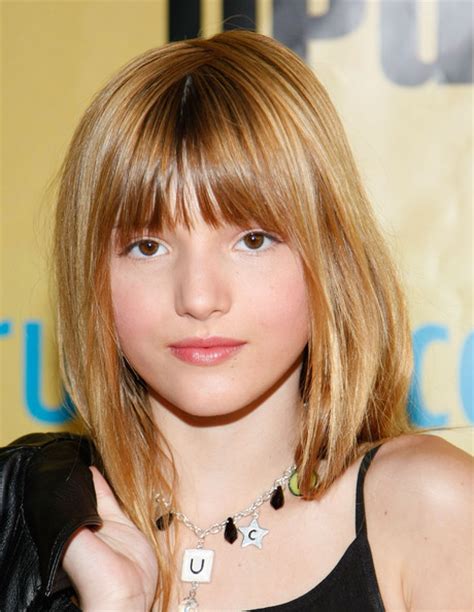 more pics of bella thorne long straight cut with bangs 2 of 3 long straight cut with bangs