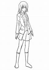Tomboy Girl Sketch Anime Drawings Deviantart Cool Fashion Manga Girly Yuki Login sketch template