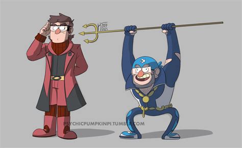 Ford And Stan Dressed As Maxie And Archie Gravity Falls