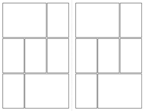 printable comic strip template pages paper trail design