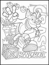 Crash Bandicoot Coloring Pages Kids Printable Drawings Drawing Tattoos Character Cars Movies Tv Tattoo Zum Description Ausmalen Bilder Characters Visit sketch template